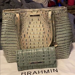 Brahmin purse and checkbook wallet